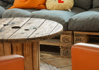 Gemütliche Sitzmöglichkeiten